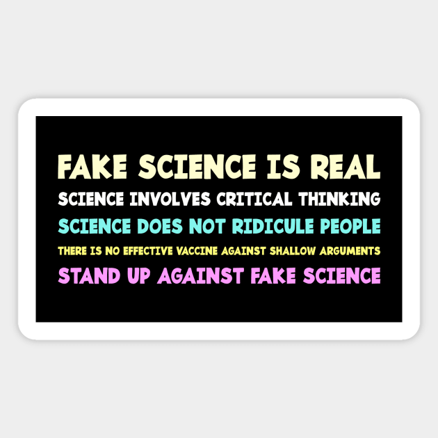 Fake science is real Magnet by Dataskrekk Mediekontor